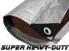 10 X 12 Super Heavy-Duty Tarp Silver/Brown (9'6" x 11'6")