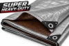 Silver Brown Super Heavy-Duty Poly Tarp