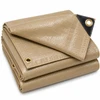 06' x 08' Heavy Duty Premium Tan Poly Tarp (5'6" x 7'6")