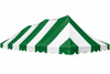 20' X 30' Carnival Top Replacement Cover Green/White