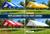 Our four-color Fiesta comparison graphic showing Blue/White, Yellow/White, Red/White, and Solid White.