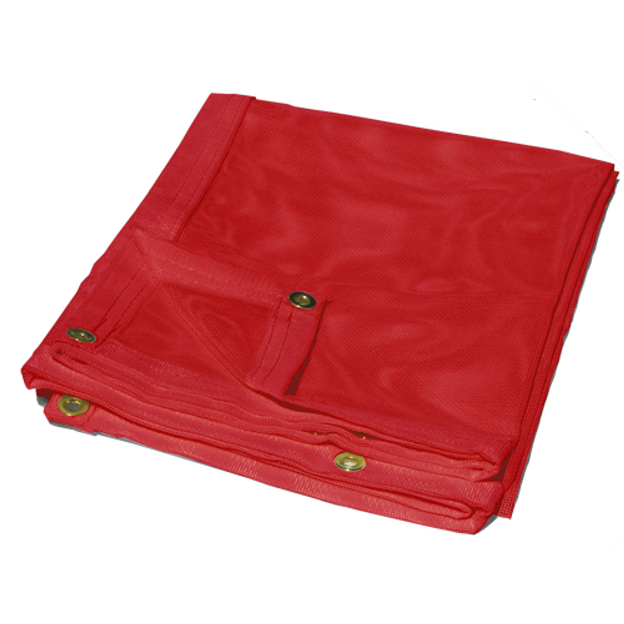 10' x 16' Red Vinyl Mesh Tarp 10 Oz.