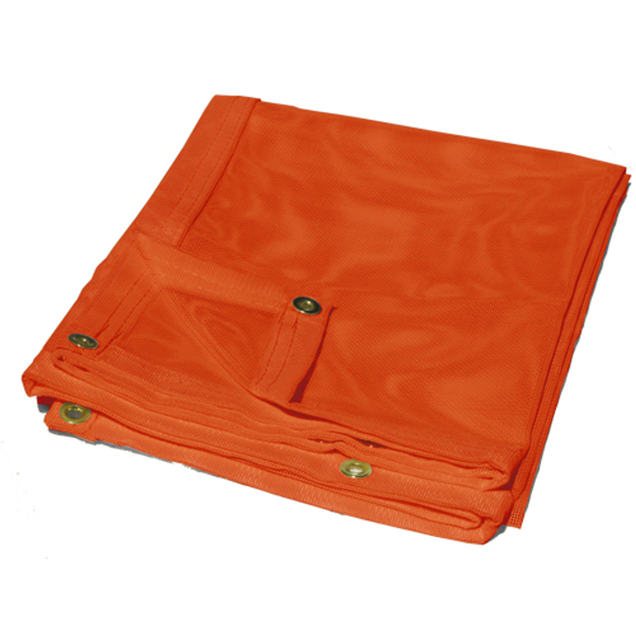 12' x 14' Orange Vinyl Mesh Tarp 10 Oz.