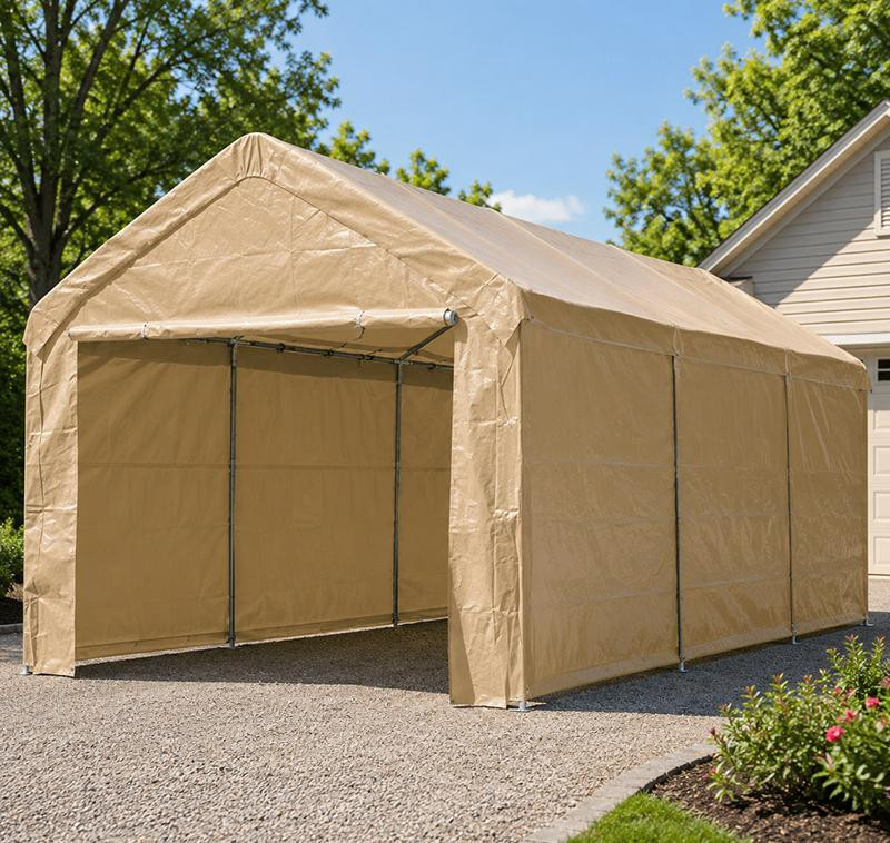 14' X 20' 1-5/8" DIA. ENCLOSED CARPORT CANOPY