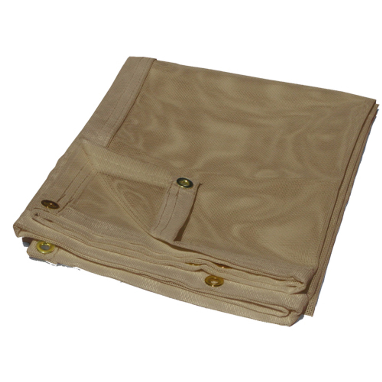 20' x 30' Tan Vinyl Mesh Tarp 10 Oz.