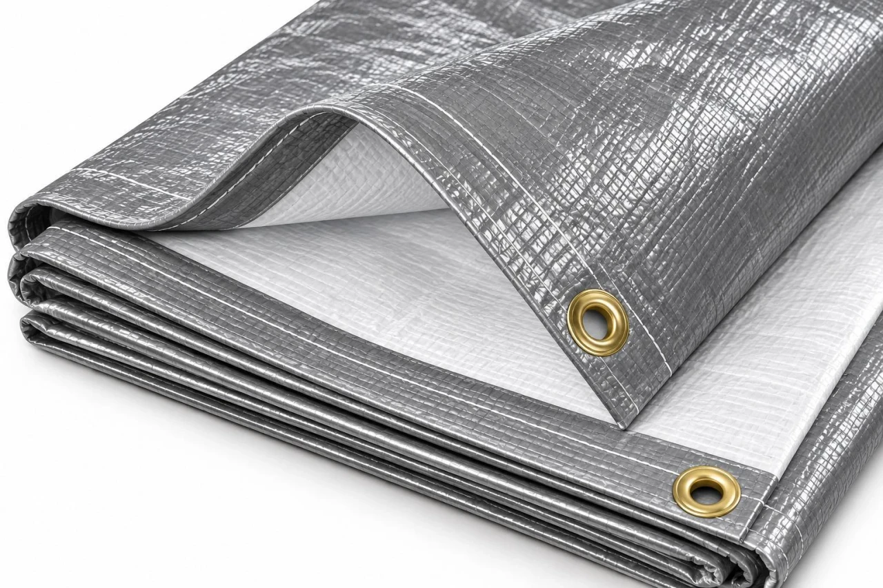 Silver White Made-to-Order Poly Tarp