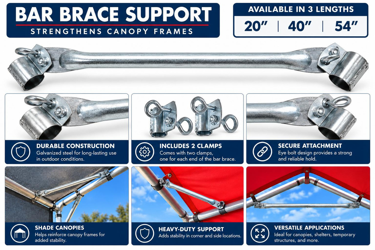 1" Bar Brace 40" Long