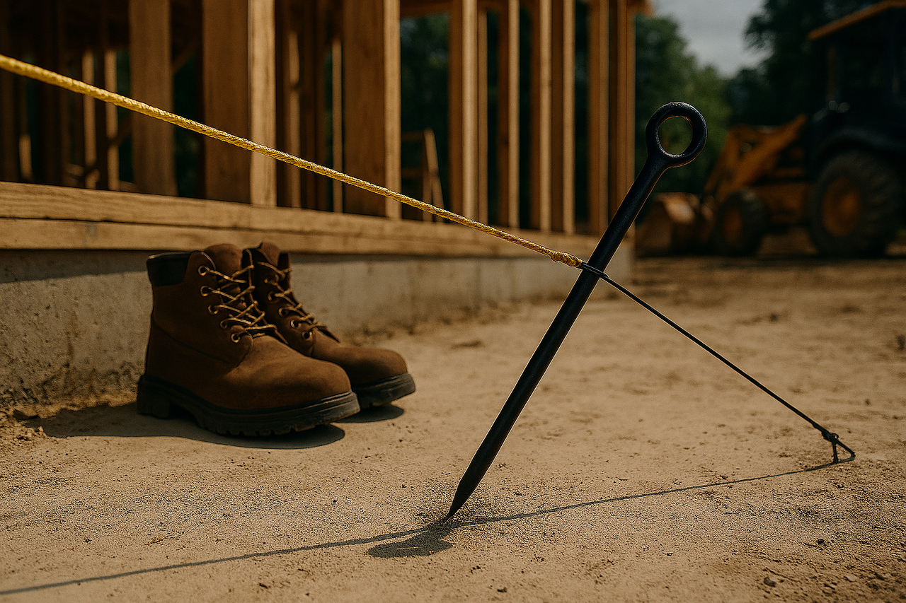 18" Heavy Duty Tent Stake With Eye Hook (Set Of 10)