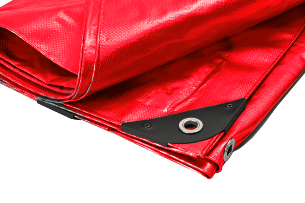 20' X 40' Heavy Duty Premium Red Poly Tarp (19'6" x 39'6")