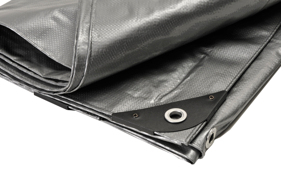 16' x 16' Silver Heavy Duty Poly Tarp - 12 Mil Waterproof Poly Tarp