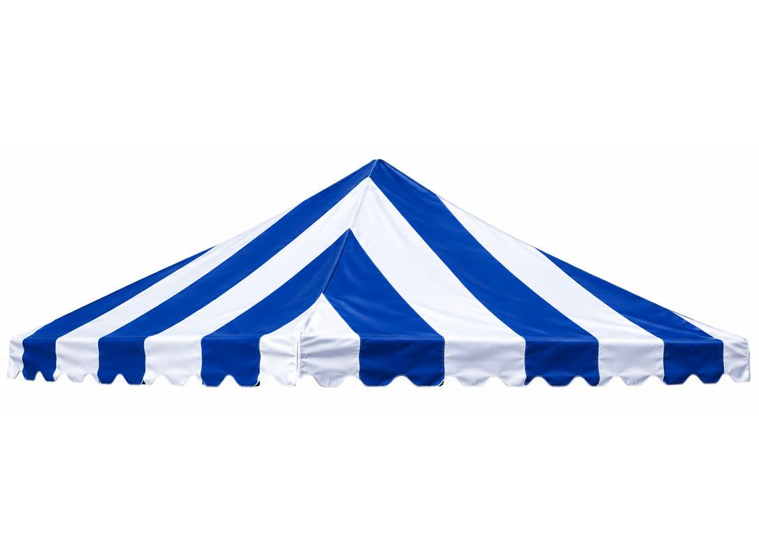 24' X 24' Carnival Top Replacement Cover Blue/White