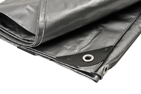 12' x 20' Silver Heavy Duty Poly Tarp - 12 Mil Waterproof Poly Tarp