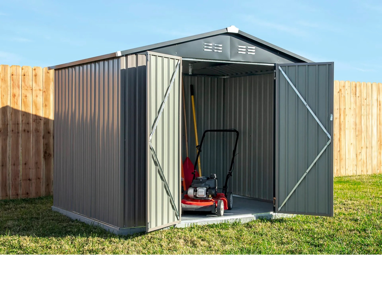 Arrow Cover It 8' x 6' x 6' Brown Shed