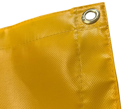 06' x 10' Laminated yellow Vinyl Tarp 18 Oz.