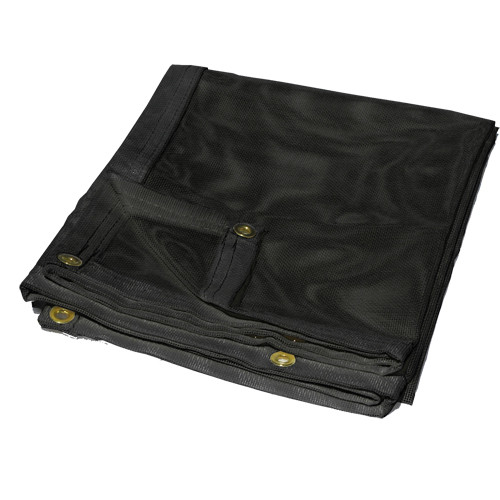 12' x 20' Black Vinyl Mesh Tarp 10 Oz.