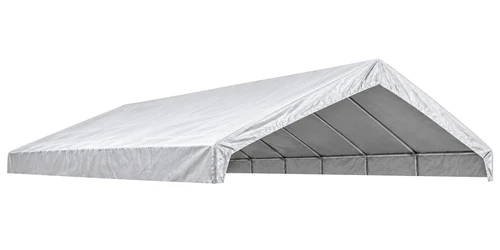 20' x 40' Frame Valance Canopy Replacement Cover(Fits 18 x 40 Frames) White