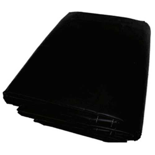 20 x 20 Black Vinyl Coated Tarp 18 Oz.