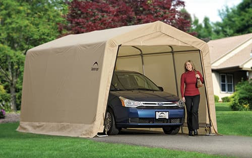 10' x 15' x 8' Portable Garage Canopy – Heavy Duty Steel Frame Shelter for Vehicles & Outdoor Storage