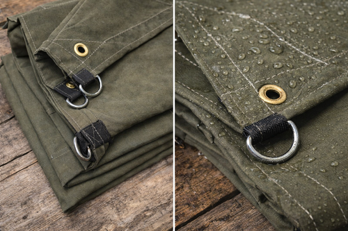 06' x 12' Canvas Tarp With D-Rings