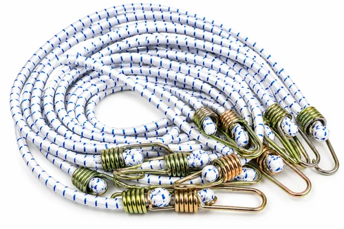 36" Heavy Duty Bungee Tie Downs White