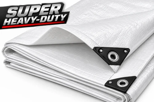 White Super Heavy-Duty Poly Tarp