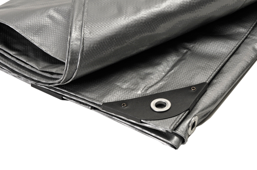 16' x 18' Silver Heavy Duty Poly Tarp - 12 Mil Waterproof Poly Tarp