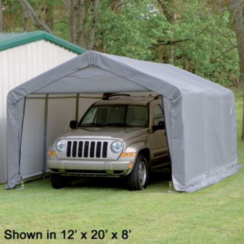 12' X 20' X 8' Enclosed Carport Canopy 1-5/8"