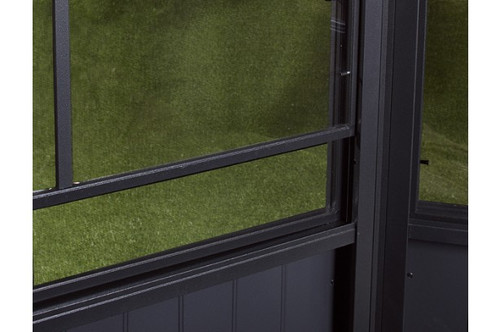 CHARLESTON SOLARIUM GAZEBO, 12 FT. X 15 FT. DARK GRAY