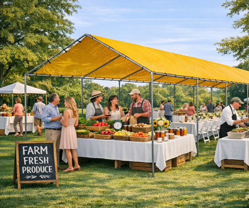 10' x 40' Traditional Canopy Tent 1-3/8" Diameter Frame