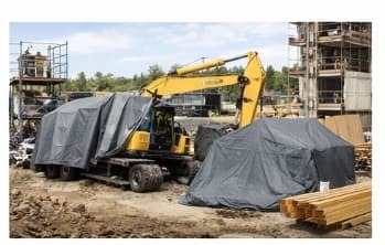 Construction and job site tarps