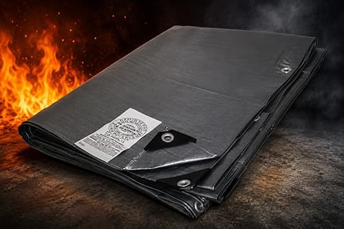 Fire retardant tarps
