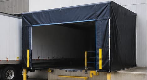 Temporary loading dock shelter