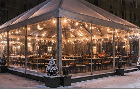 Winterizing outdoor restaurant patios