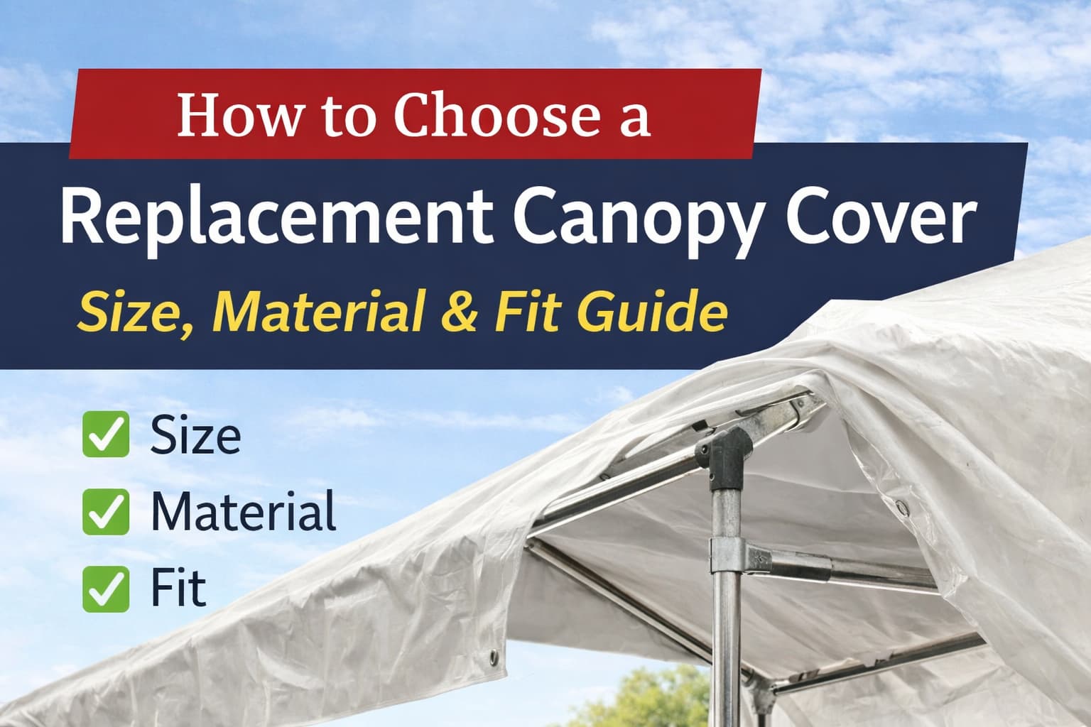 How to Choose a Replacement Canopy Cover