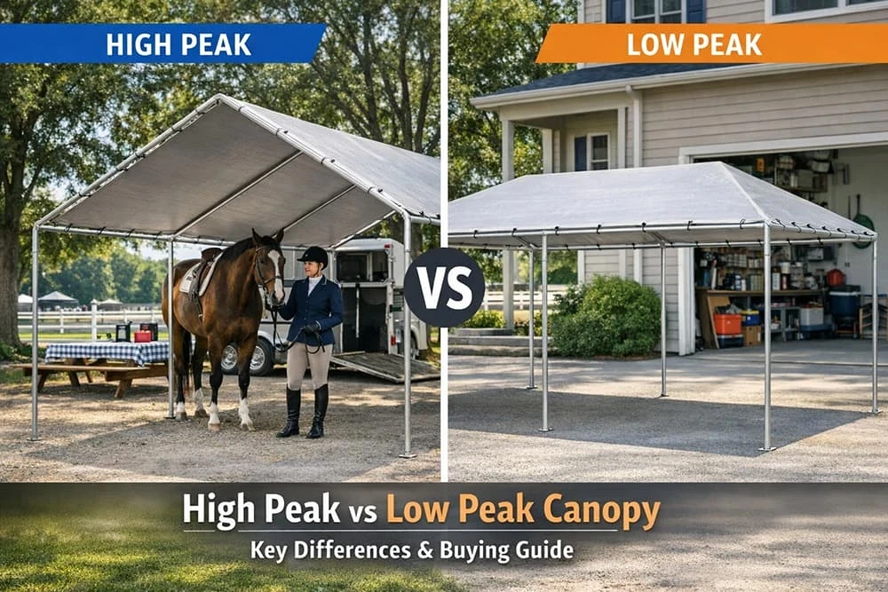 High Peak vs Low Peak Canopy (Full Guide)