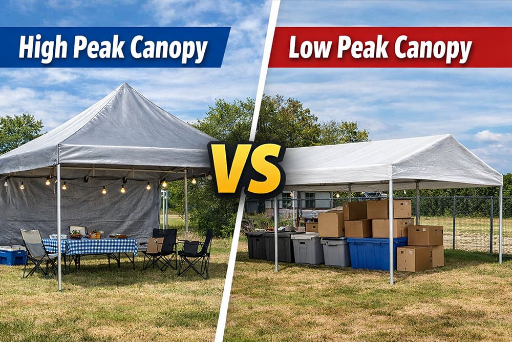 High Peak vs Low Peak Canopy (Full Guide)