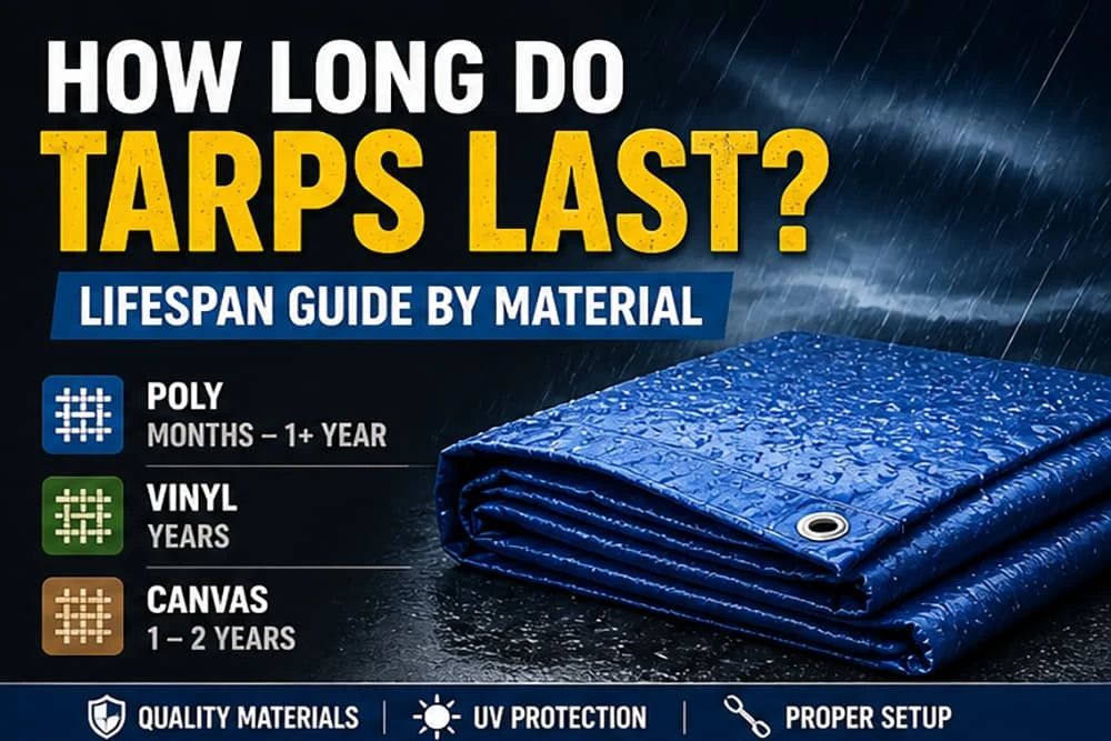 How Long Do Tarps Last? (Lifespan Guide by Material)