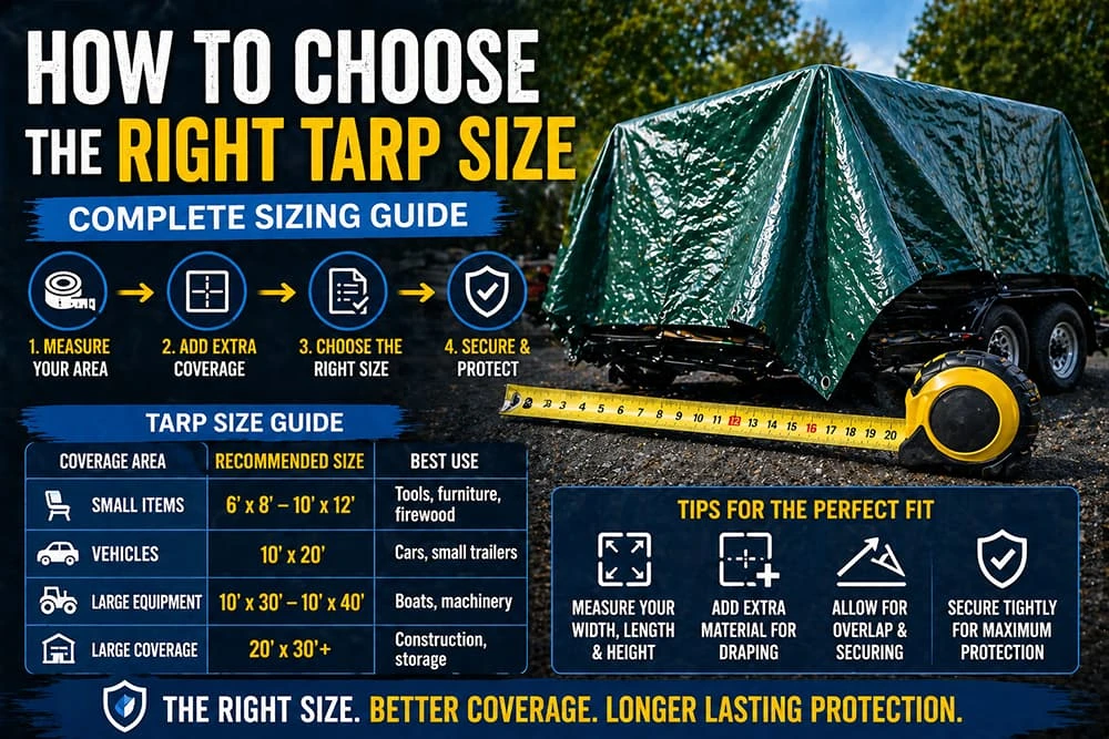 How to Choose the Right Tarp Size (Complete Sizing Guide)