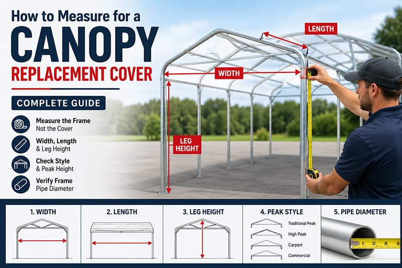 How to Measure for a Canopy Replacement Cover (Complete Guide)