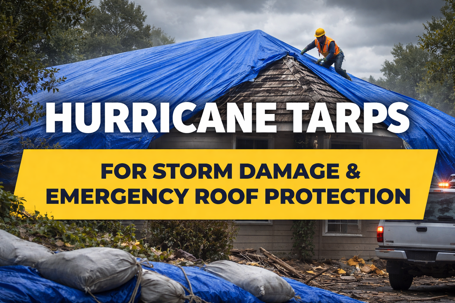 Hurricane Tarps for Storm Damage & Emergency Roof Protection