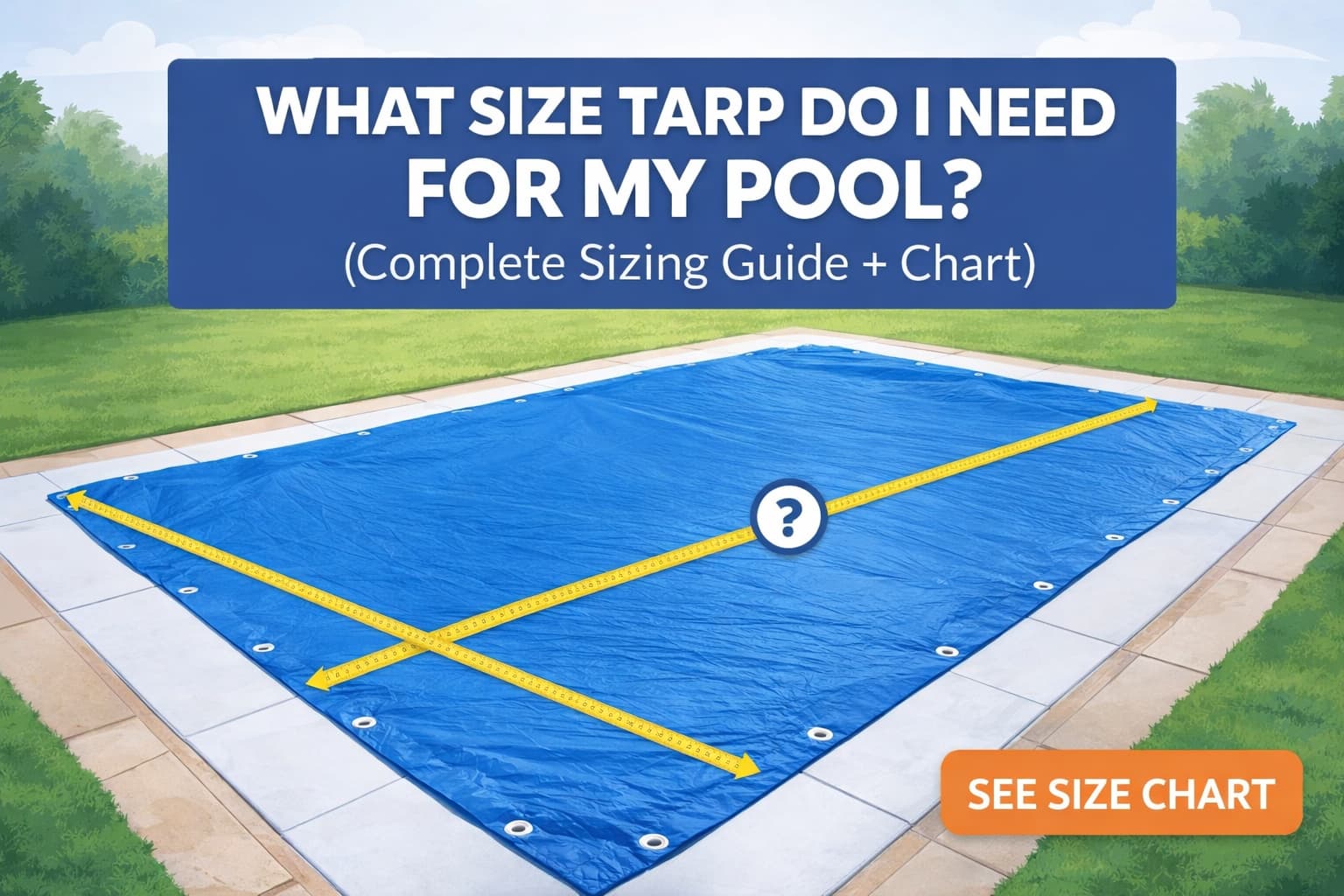 What Size Tarp Do I Need for My Pool? (Complete Sizing Guide + Chart)