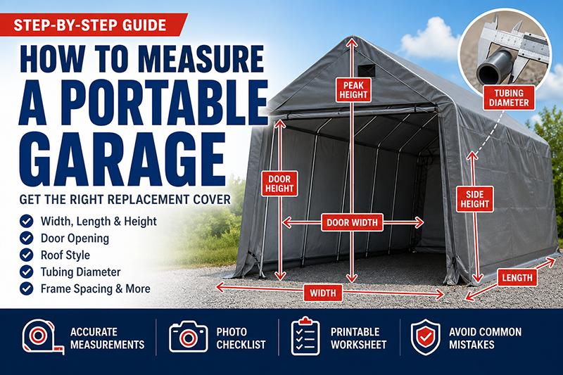 How to Measure a Portable Garage for a Replacement Cover (Step-by-Step Guide)