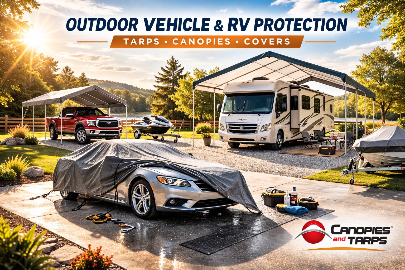 How to Protect a Vehicle or RV When Stored Outdoors