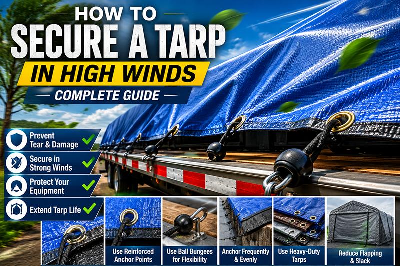 How to Secure a Tarp in High Winds (Complete Guide)