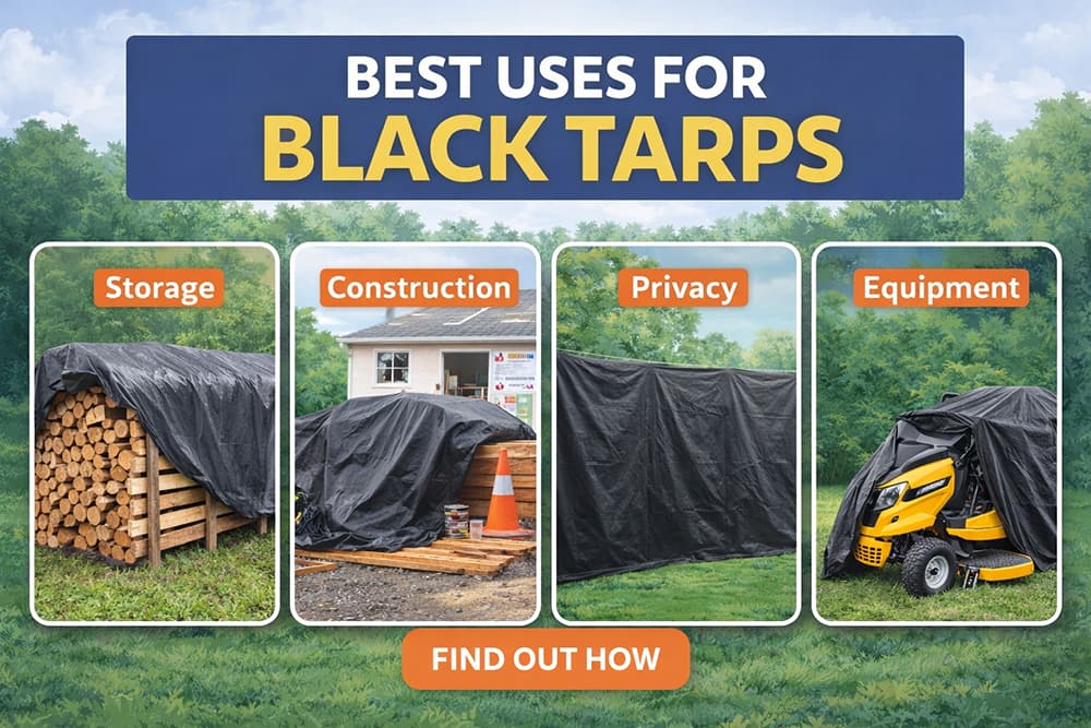 Best Uses for Black Tarps (Construction, Storage, Privacy and More)