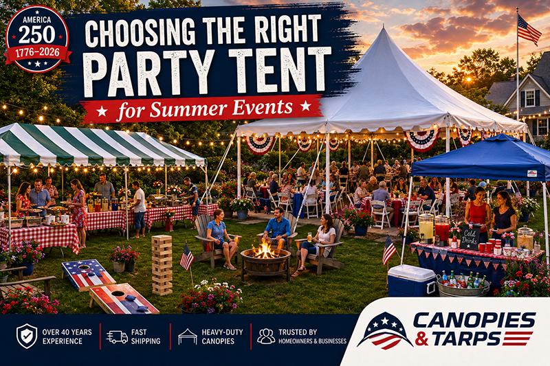 Choosing the right party tent for summer events