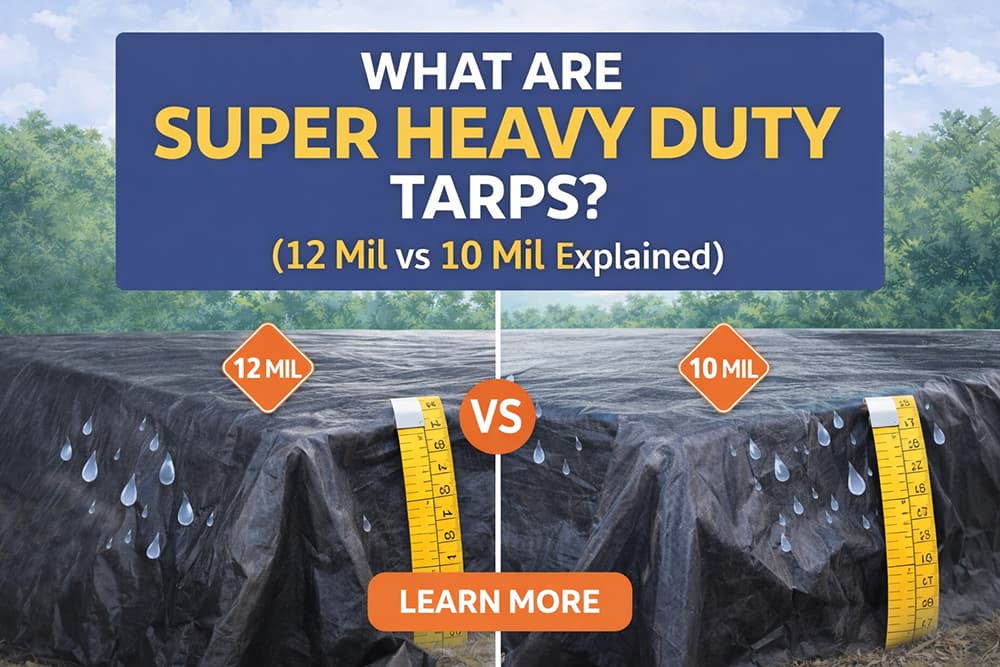 What Are Super Heavy Duty Tarps? (12 Mil vs 10 Mil Explained)