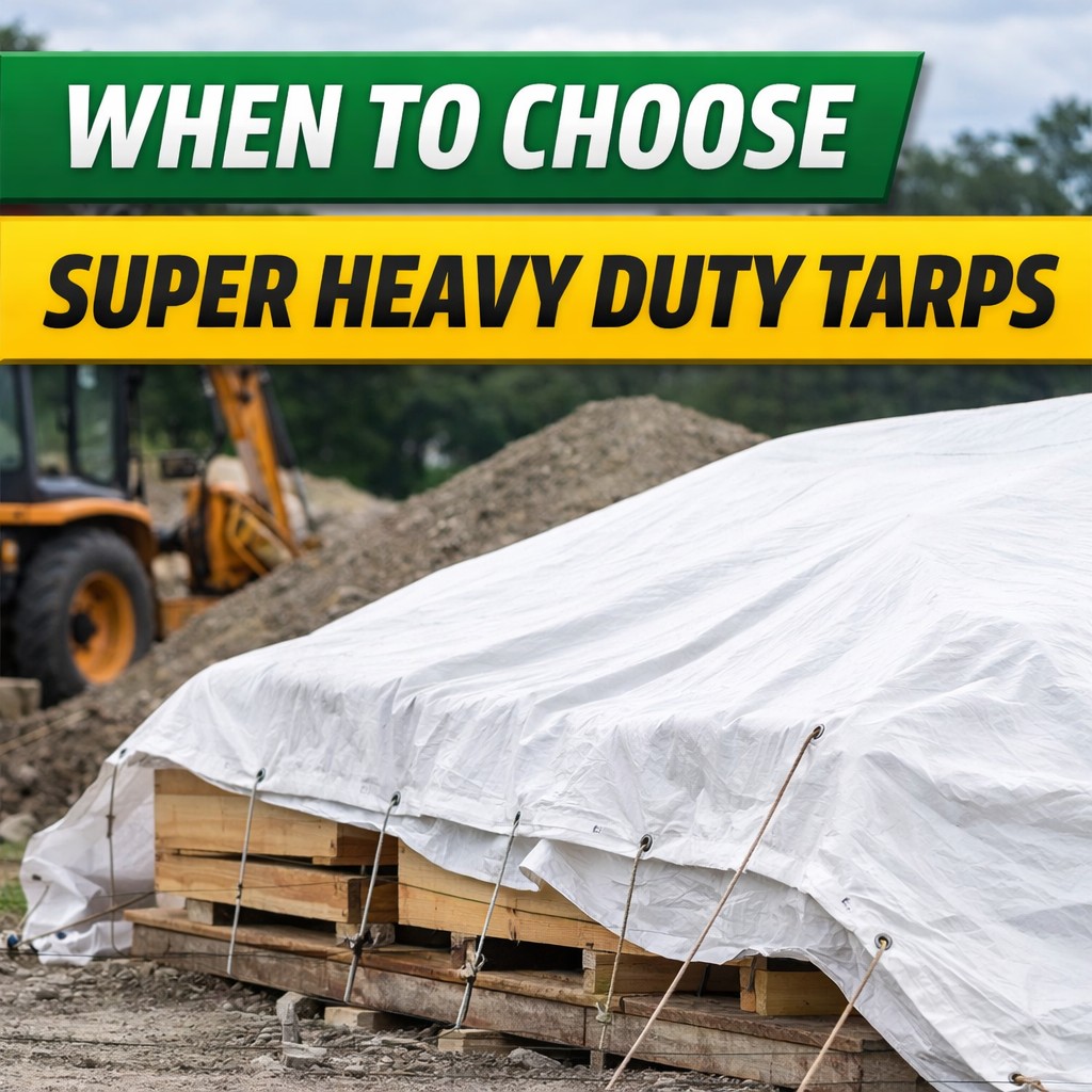 When to Choose White Super Heavy Duty Tarps for Outdoor Protection