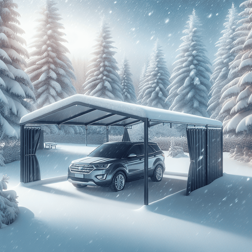Why Portable Garage Canopies are Essential for Winter Protection