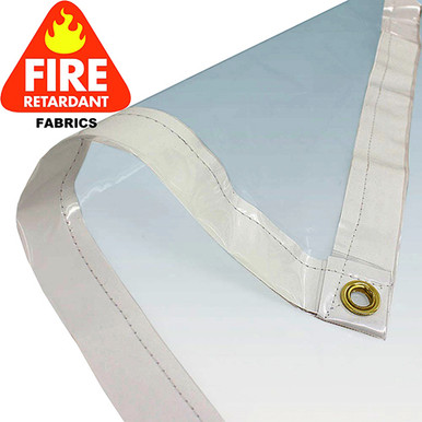 PVC Vinyl Tarp - 10' x 12' EZ Up Canopy w/ Clear Sides PVC1012CF